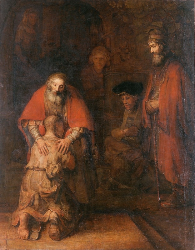 Rembrandt (1606–1669). Powrót syna marnotrawnego. 1668 Rembrandt (1606–1669). Powrót syna marnotrawnego. 1668