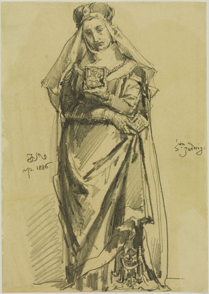 Jan Matejko (1838-1893), Święta Jadwiga, 1886 św. Jadwiga