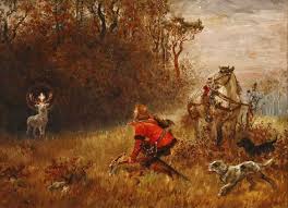 W.C.Rauber, Wizja św. Huberta, 1892